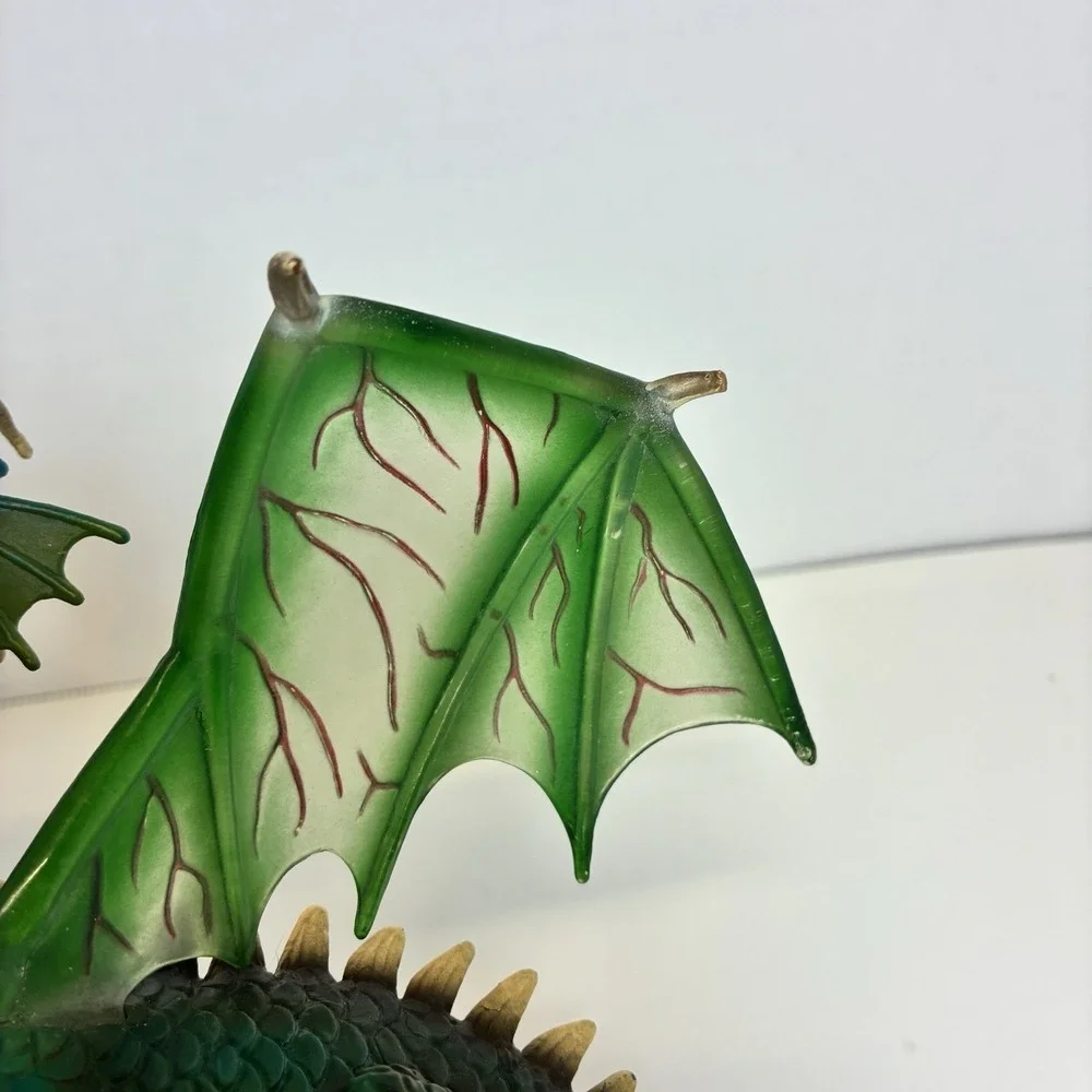 2003 Mythical Green Dragon Figure by Schleich World of Knights 5.5